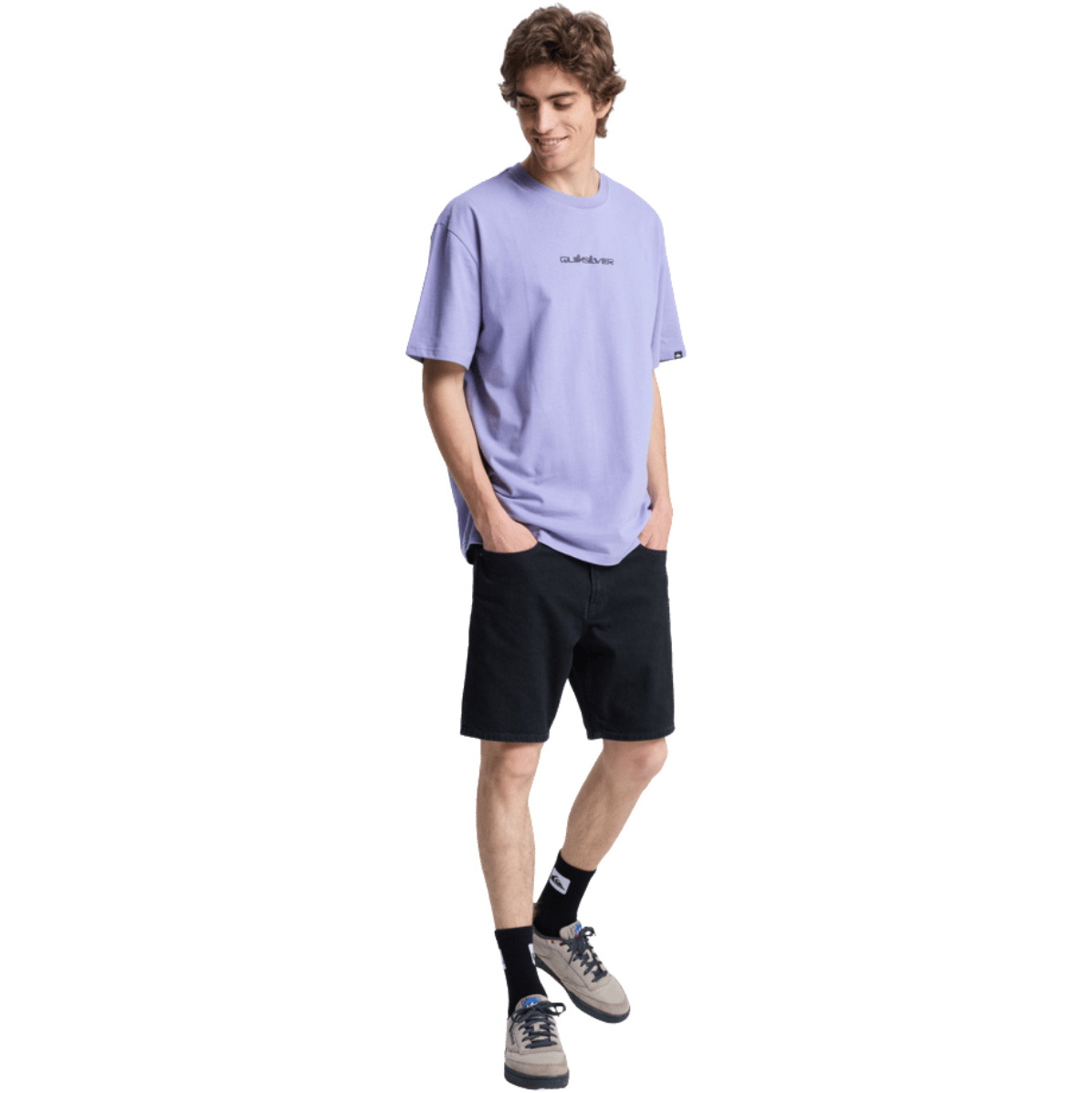 2026 Quiksilver Heren Fractured Wave T-shirt Met Korte Mouwen EQYZT08299 - Daybreak